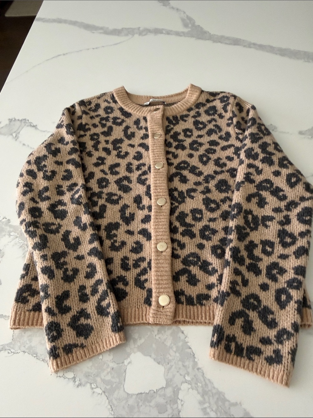 Abercrombie leopard cardigan. Size medium